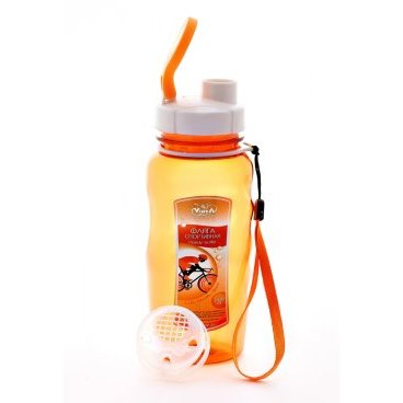 Фото Фляга велосипедная Vinca sport с защитой от пыли (оранжевая) 500мл, VSB 01 orange