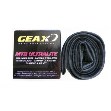 Камера для велосипеда GEAX MTB Ultralite, 29x1.9/2.35, presta, 40 мм, велонипель 122.2U9.R2.23.111BX