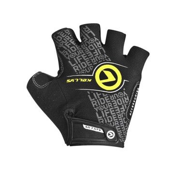 Фото Велоперчатки KELLYS COMFORT, чёрный/салатовый, Gloves COMFORT NEW black-lime L