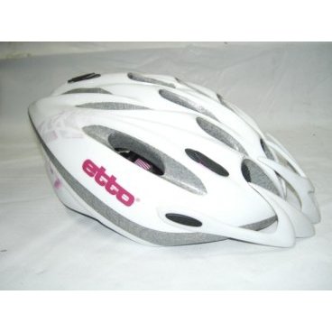 Велошлем Etto Coolhead, цвет бело-розовый Pink Forward, S/M (54-57см), 345120