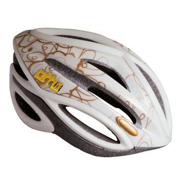 Велошлем Etto Jasmine, цвет белый с золотым орнаментом Warm Glam Cream, L/XL(57-60см), 343203