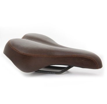 Седло для велосипеда Vinca Sport, комфортное, 258x190мм, коричневое, VS 8291 Saddle Royal Man