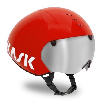 Велошлем Kask BAMBINO PRO, 10 отверстий, пенистый полистирол, поликарбонат, 320г, красный, CHE00042.206