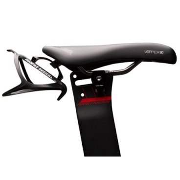 Седло для велосипеда Profile Design Vertex 80 Solid Saddle Ti Rails, зажим 7мм, черное, SDVX80ST1