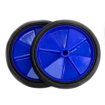 Приставные колеса на 12-20", с крепежом, балансирные, пластиковые, 110мм, синий, 00-170601