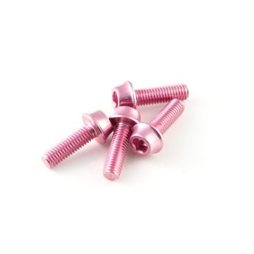 Фото Болт флягодержателя A2Z, алюминий 7075-T6, 4 штуки, розовый, WB-4-9