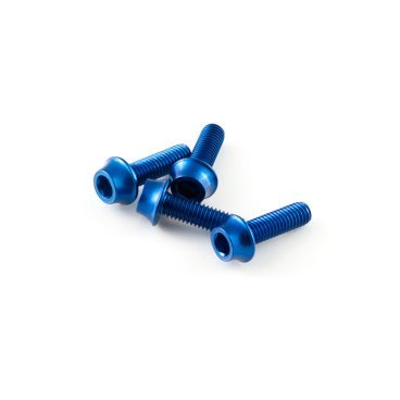 Болт флягодержателя A2Z, алюминий 7075-T6, 4 штуки, синий, WB-4-4