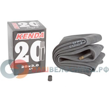 Камера велосипедная KENDA 20", авто нипель, 3.00 (68-406), широкая, 5-514432
