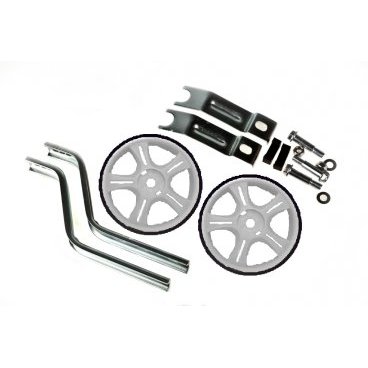 Приставные колеса Vinca Sport, стойки  сталь на 12-20, колесо пластик, белые, HRS 12-20 white