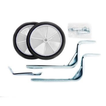 Фото Приставные колеса Vinca Sport, стойки сталь 12-20, колесо пластик, белые, пара, HRC 19 white