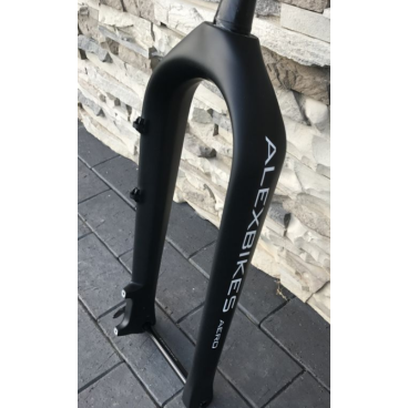 Вилка велосипедная "ALEXBIKES" AERO, чёрный мат, карбон,от короны до оси 483 мм. ForkAero