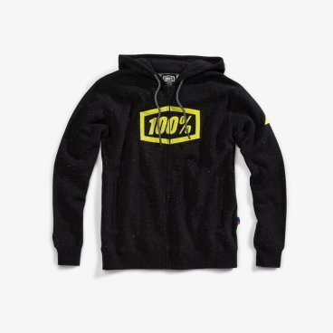 Фото Толстовка 100% Syndicate Zip Hooded Sweatshirt, черно-желтый 2018