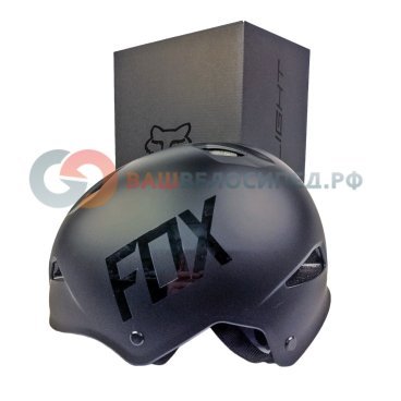 Велошлем Fox Flight Hardshell Helmet, матовый черный, 16144-255