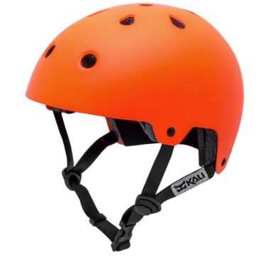 Фото Шлем велосипедный KALI BMX/FREESTYLE MAHA Mat Hi Viz Org, ярко-оранжевый матовый 2019, 02-191155