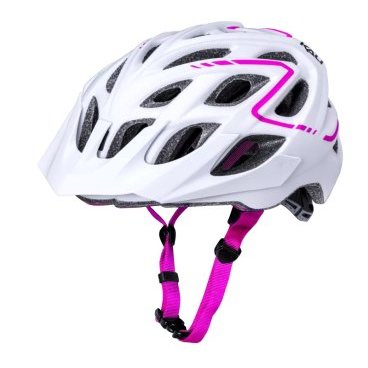Шлем велосипедный KALI TRAIL/MTB CHAKRA PLUS, матовый бело-розовый 2019, 02-192160