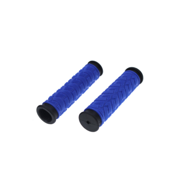 Грипсы велосипедные TRIX, резиновые, 125 мм, 2-х компонентные, черно-синие, HL-G49 dark blue