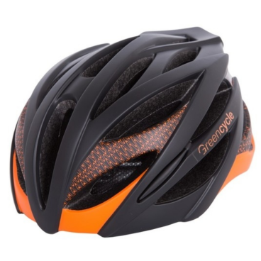 Велошлем Green Cycle New Alleycat, черно-оранжевый матовый, 2019, HEL-84-45