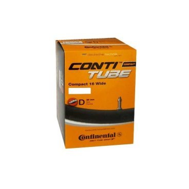 Камера велосипедная Continental Compact 16" Wide, 50-305 / 62-305, D26, данлоп, 0181171