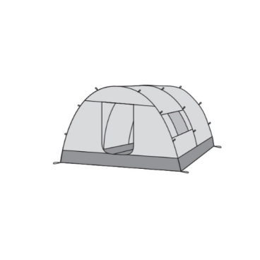 Жилой модуль для палатки RED FOX Team Fox 2, 7000/светлый серый