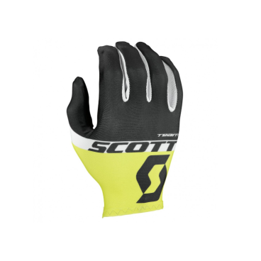 Фото Велоперчатки Scott RC Team LF Glove, длинные пальцы, black/sulphur yellow, 2016, 241689-5024