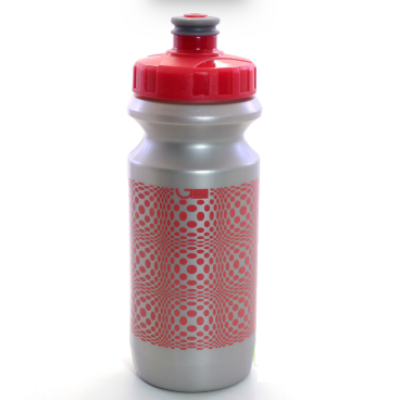Фото Фляга велосипедная Green Cycle DOT, 0.6 л, с большим соском, silver nipple/pink cap/Silver bottle, 0000-049511