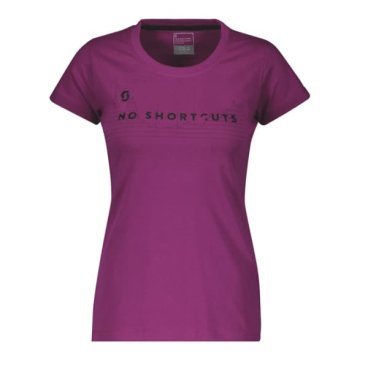 Фото Велофутболка женская SCOTT 10 No Shortcuts, короткий рукав, ultra violet(фиолетовый), 2019, 270696-6214