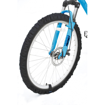 Фото Комплект эластичных чехлов COVA™ из 2-х штук на колеса для велосипеда, 18"-24", черный, FOP55550
