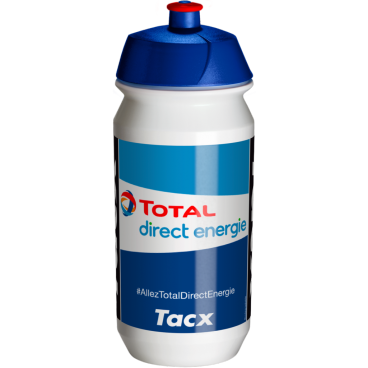 Фото Фляга велосипедная Tacx Pro Teams Direct Energie, 500 мл, бело-синий, T5749.10