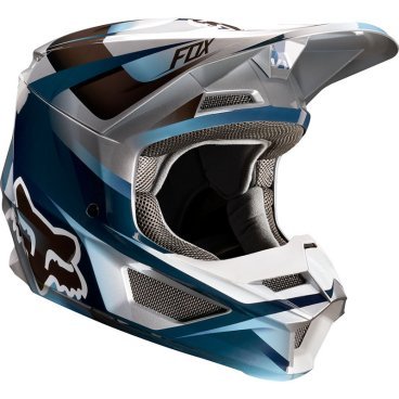 Велошлем Fox V1 Motif Helmet, Blue/Grey, 21775-024