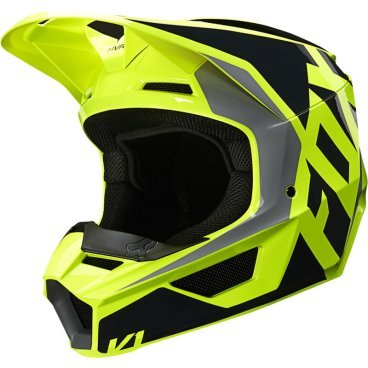 Велошлем Fox V1 Prix Lovl SE Helmet, Black/Yellow, 25471-019