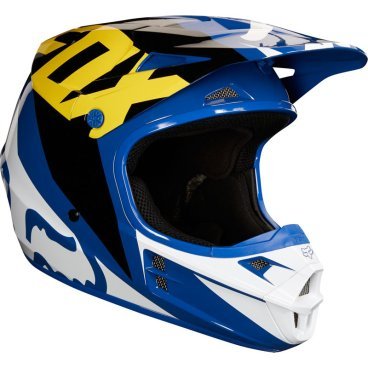 Велошлем Fox V1 Race Helmet, Blue, 19532-002