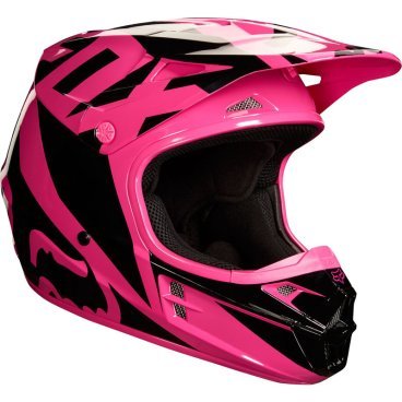 Велошлем Fox V1 Race Helmet, Pink, 19532-170