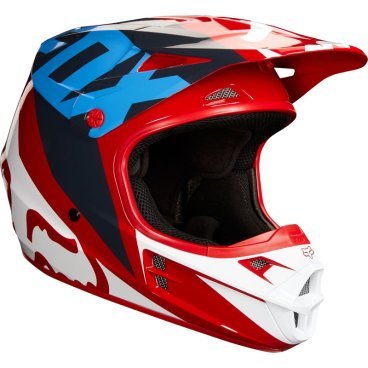 Велошлем Fox V1 Race Helmet, Ece Red, 2018, 19532-003