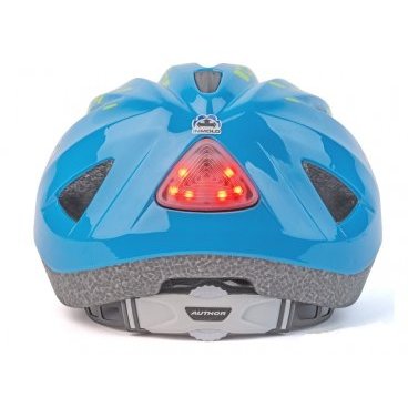 Велошлем детский AUTHOR Flash X8 INMOLD LED Grey/Yell-Neon matt