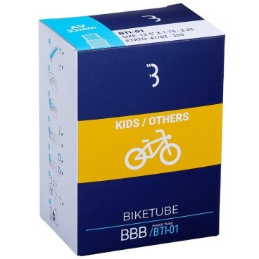 Камера велосипедная BBB 20*1, PRESTA (FV), черный, BTI-20