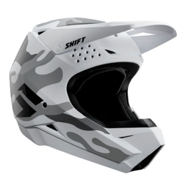 Велошлем Shift White Helmet, Camo White, 2019, 19335-463