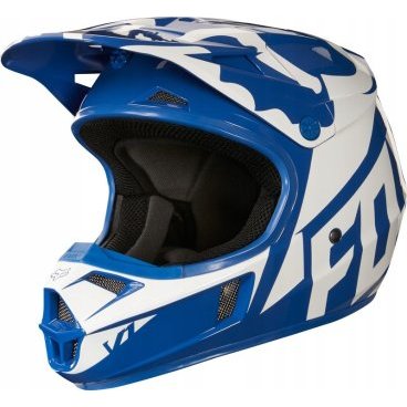 Велошлем подростковый Fox V1 Race Youth Helmet, Blue, 19542-002