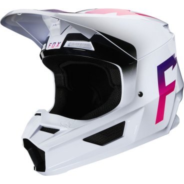 Велошлем Fox V1 Werd Helmet, White, 2020, 25473-008