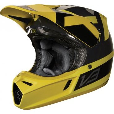 Фото Велошлем Fox V3 Preest Helmet, Dark Yellow, 19522-547
