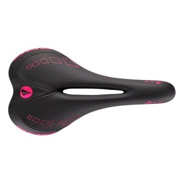 Фото Седло велосипедное женское SDG Allure Ti-Alloy, черно-розовый, 07113DS