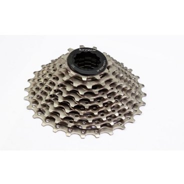 Фото Кассета велосипедная TRIX, 9 скоростей, для шоссейных велосипедов, 11-28 Т, сталь, никелированная, C