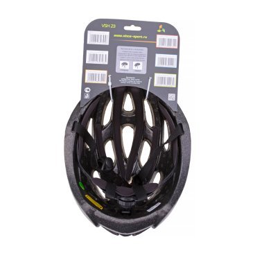 Шлем велосипедный Vinca sport, взрослый, черный, индивидуальная упаковка, VSH 23