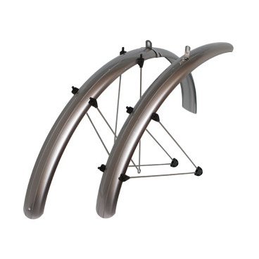 Фото Крылья велосипедные SKS PET SPB, 60мм, 26", серый металлик, 6327 3061 26
