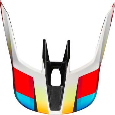 Фото Козырек к шлему Fox V3 Motif Helmet Visor, пластик, Red/Yellow, 22970-080-L/XL