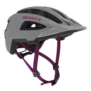 Фото Шлем велосипедный SCOTT Groove Plus (CE), серо-фиолетовый 2020, 275208-6158