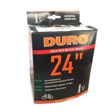 Камера велосипедная DURO, 24x4,00/5,00, A/V-48, DHB01081