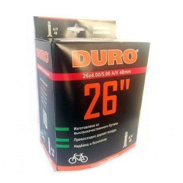 Камера велосипедная DURO, 26x4,00/5,00, A/V 48мм, DHB01080