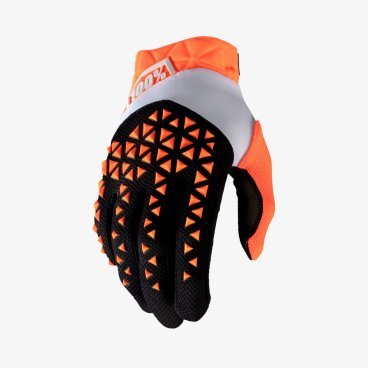 Фото Велоперчатки 100% Airmatic Glove, Orange/Black, 10012-260-10