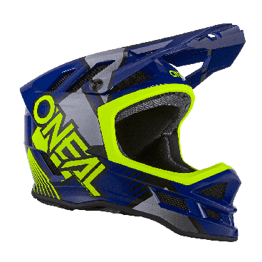 Шлем велосипедный O'Neal BLADE Polyacrylite Helmet DELTA, blue/neon yellow, 0453-514