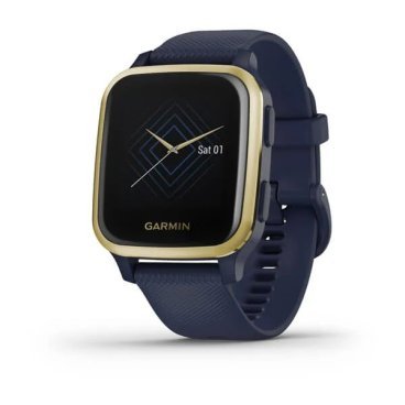 Смарт-часы Garmin Venu Sq NFC Music, WW, Navy/Light Gold, 010-02426-12
